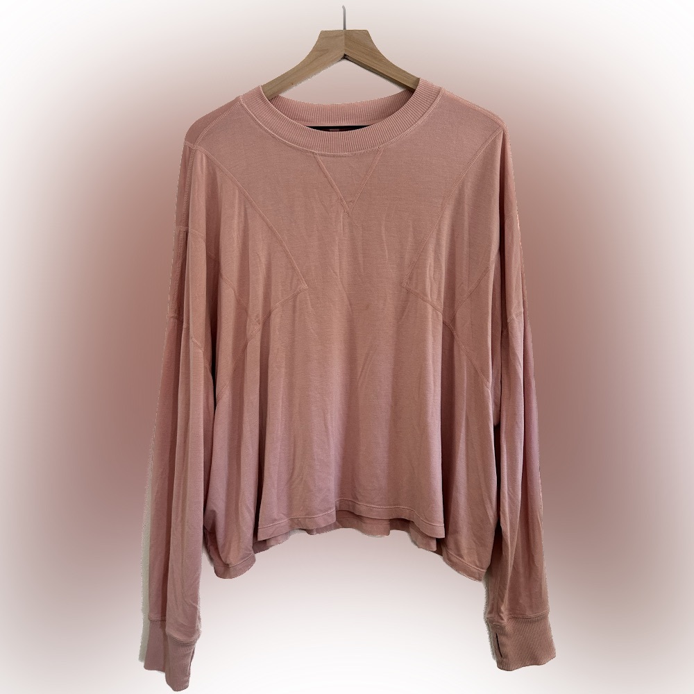 FP Movement Runner Up Long Sleeve in Shell Pink (EUC)